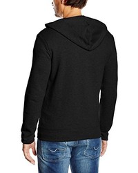 schwarzer Pullover mit einem Kapuze von Benetton