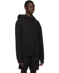 schwarzer Pullover mit einem Kapuze von adidas Originals