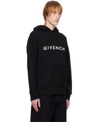 schwarzer Pullover mit einem Kapuze von Givenchy