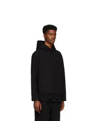 schwarzer Pullover mit einem Kapuze von Y-3