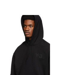 schwarzer Pullover mit einem Kapuze von Y-3