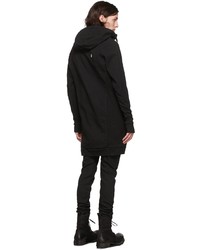 schwarzer Pullover mit einem Kapuze von Boris Bidjan Saberi