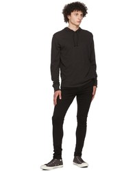 schwarzer Pullover mit einem Kapuze von rag & bone