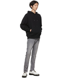 schwarzer Pullover mit einem Kapuze von rag & bone