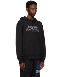 schwarzer Pullover mit einem Kapuze von Saturdays Nyc