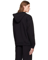 schwarzer Pullover mit einem Kapuze von Zegna