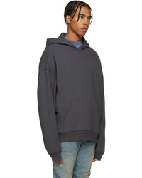 schwarzer Pullover mit einem Kapuze von Fear Of God