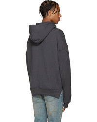 schwarzer Pullover mit einem Kapuze von Fear Of God