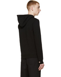 schwarzer Pullover mit einem Kapuze von Maison Margiela