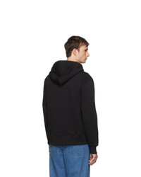 schwarzer Pullover mit einem Kapuze von Acne Studios