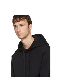 schwarzer Pullover mit einem Kapuze von Acne Studios