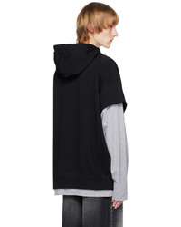 schwarzer Pullover mit einem Kapuze von Givenchy