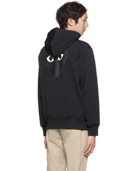 schwarzer Pullover mit einem Kapuze von Comme Des Garcons Play