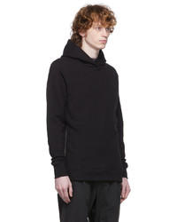 schwarzer Pullover mit einem Kapuze von John Elliott