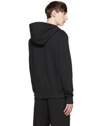 schwarzer Pullover mit einem Kapuze von Acne Studios