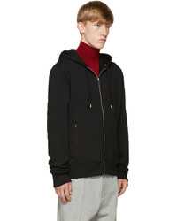 schwarzer Pullover mit einem Kapuze von Acne Studios