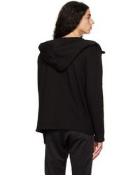schwarzer Pullover mit einem Kapuze von TheOpen Product