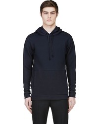 schwarzer Pullover mit einem Kapuze von Public School