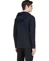 schwarzer Pullover mit einem Kapuze von Public School