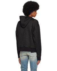 schwarzer Pullover mit einem Kapuze von RtA