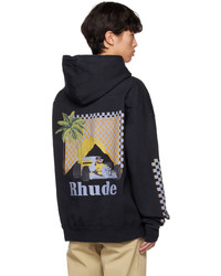 schwarzer Pullover mit einem Kapuze von Rhude