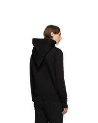 schwarzer Pullover mit einem Kapuze von Rick Owens DRKSHDW