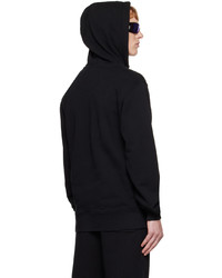 schwarzer Pullover mit einem Kapuze von Ambush