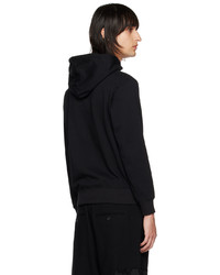 schwarzer Pullover mit einem Kapuze von Yohji Yamamoto
