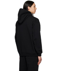 schwarzer Pullover mit einem Kapuze von Dime