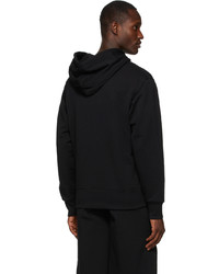 schwarzer Pullover mit einem Kapuze von Acne Studios