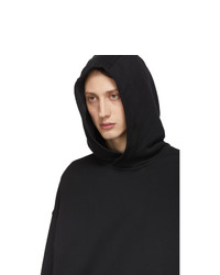 schwarzer Pullover mit einem Kapuze von Haider Ackermann