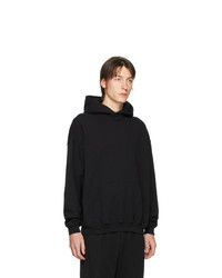 schwarzer Pullover mit einem Kapuze von Haider Ackermann