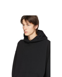 schwarzer Pullover mit einem Kapuze von Haider Ackermann