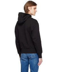 schwarzer Pullover mit einem Kapuze von AMI Alexandre Mattiussi