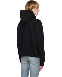 schwarzer Pullover mit einem Kapuze von Amiri