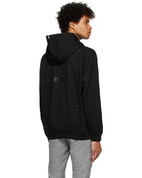 schwarzer Pullover mit einem Kapuze von McQ