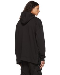 schwarzer Pullover mit einem Kapuze von Faith Connexion