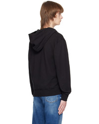 schwarzer Pullover mit einem Kapuze von VERSACE JEANS COUTURE