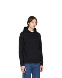 schwarzer Pullover mit einem Kapuze von Norse Projects