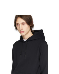 schwarzer Pullover mit einem Kapuze von Norse Projects