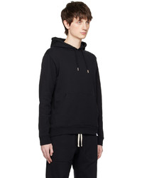 schwarzer Pullover mit einem Kapuze von Norse Projects