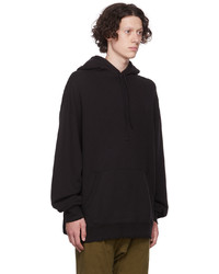 schwarzer Pullover mit einem Kapuze von R13
