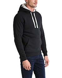 schwarzer Pullover mit einem Kapuze von BLEND