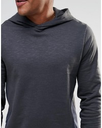 schwarzer Pullover mit einem Kapuze von Asos