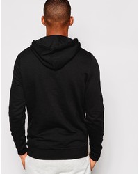 schwarzer Pullover mit einem Kapuze von Asos