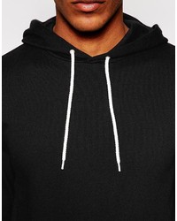 schwarzer Pullover mit einem Kapuze von Asos