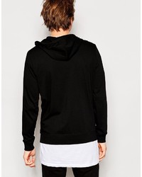 schwarzer Pullover mit einem Kapuze von Asos