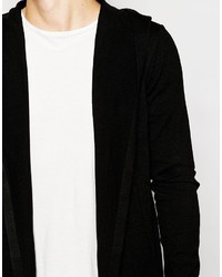 schwarzer Pullover mit einem Kapuze von Asos