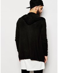 schwarzer Pullover mit einem Kapuze von Asos