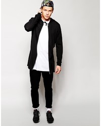 schwarzer Pullover mit einem Kapuze von Asos